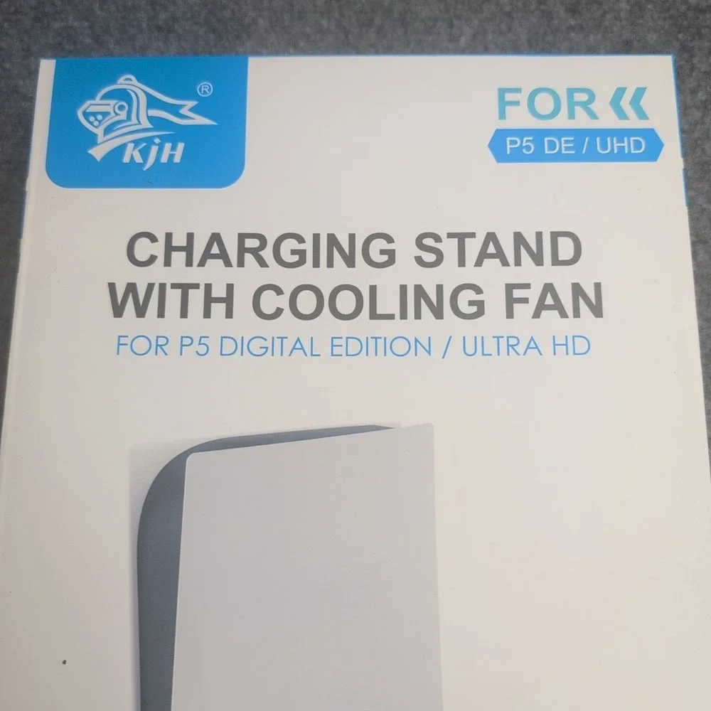 Vertical Stand with Cooling Fan and Dual‎ Controller Charging Station for PS5